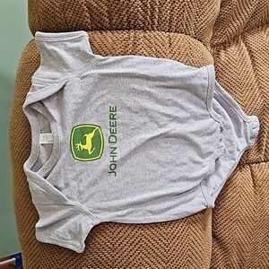 Rabbit Skins brand John Deere onesie size 18 months gray